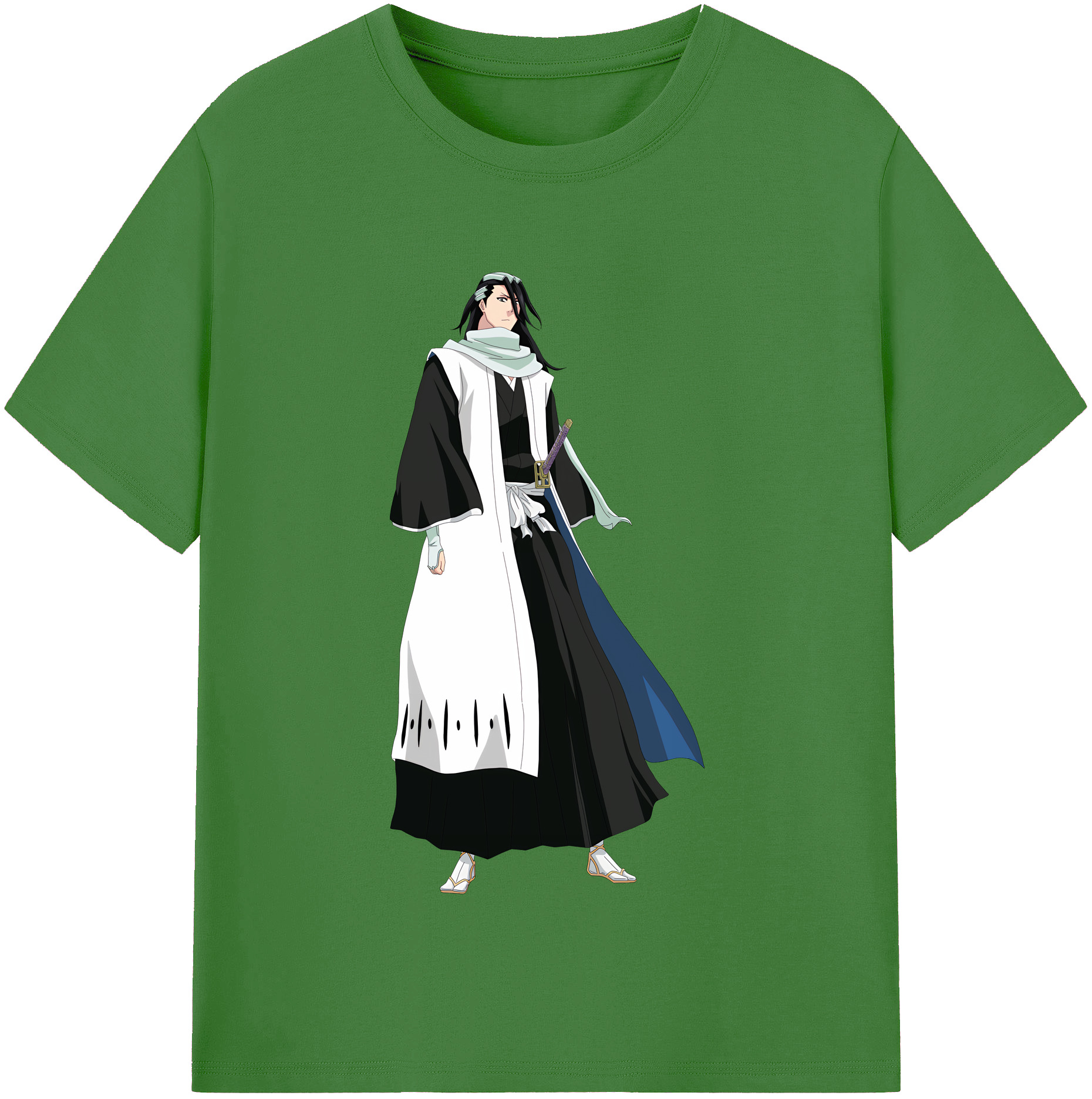 （画像用） ブリーチ くちき びゃくや BLEACH Kuchiki Byakuya レディースカジュアルプリントTシャツ（綿100％）